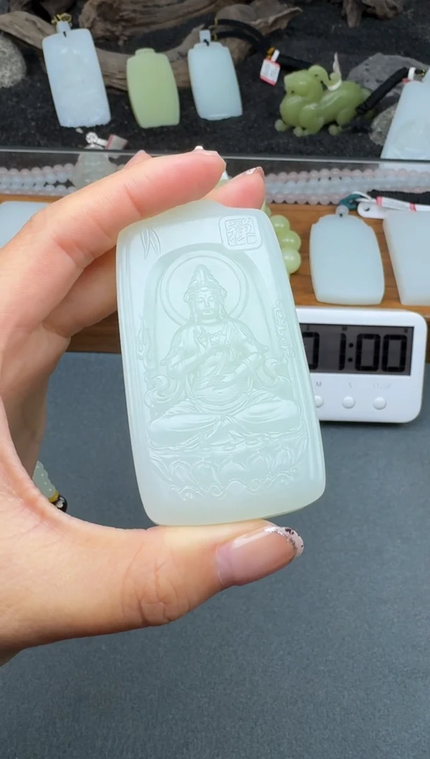 颈饰未镶嵌和田玉一***三3