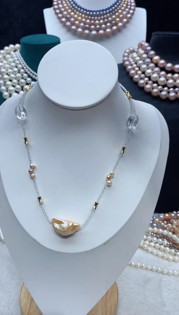 淡水珍珠未镶嵌颈饰珍珠项链