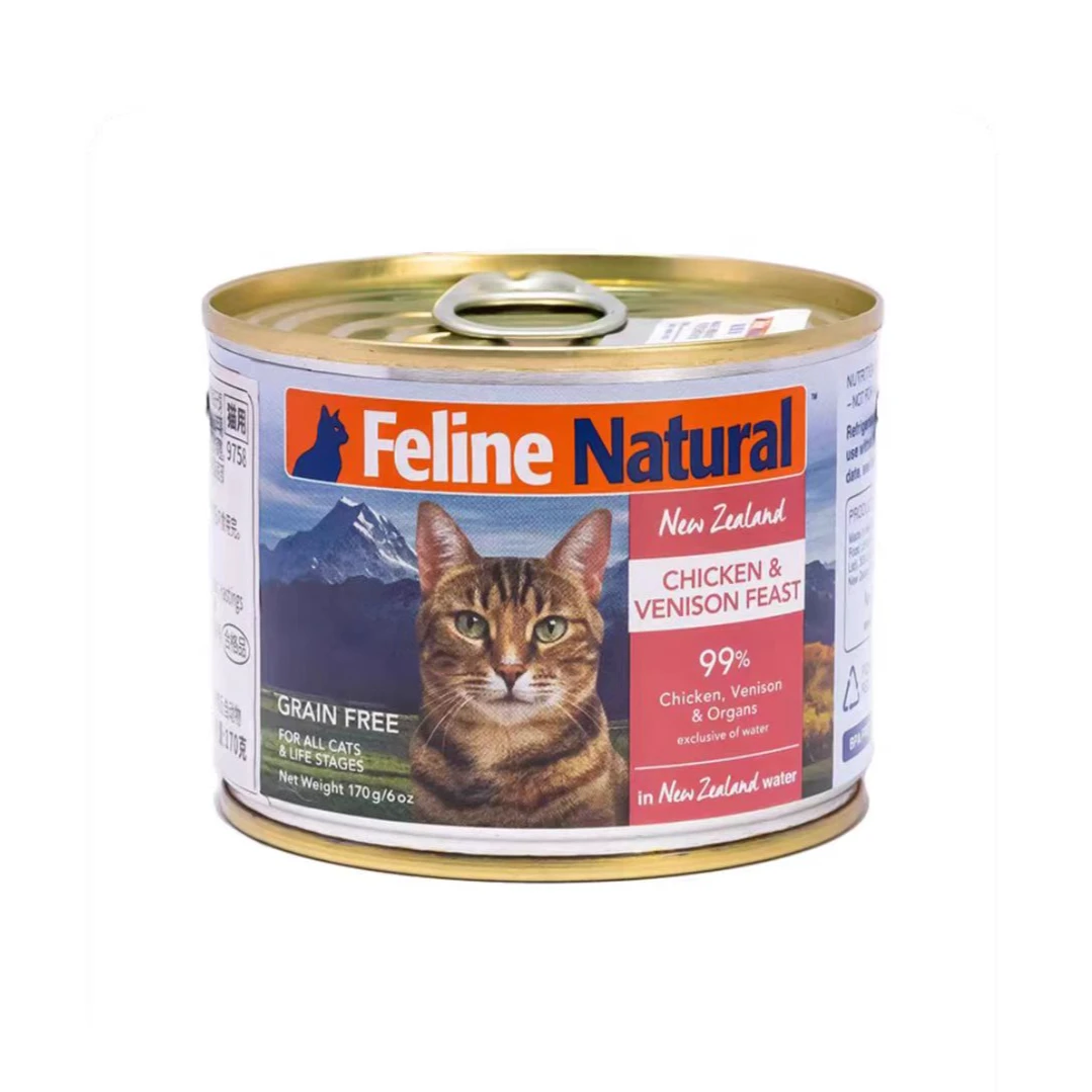 新西兰k9天然无谷主食罐头鸡肉&鹿肉170g*6罐（25年11月到期）