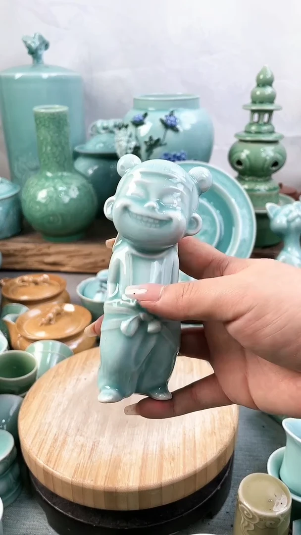 特价福利 微瑕 慧仙青瓷
