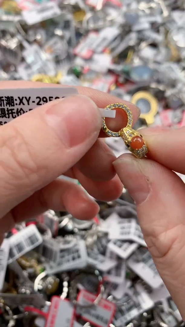 银S925镶嵌戒指翡翠333     8