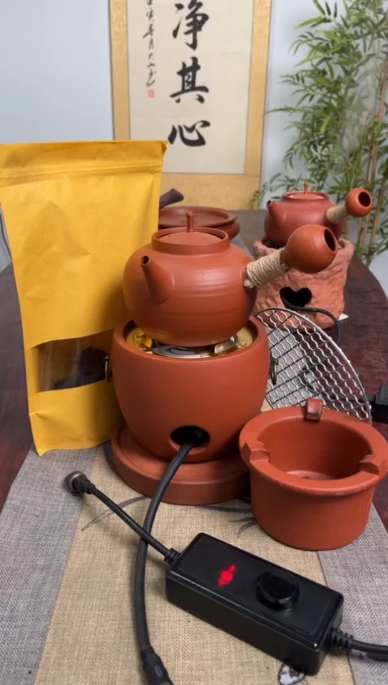 【闪购商品】圆口炉＋电炉丝＋大容量侧把壶6件套