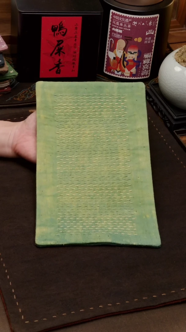 织绣Cici手作刺子绣茶席-357