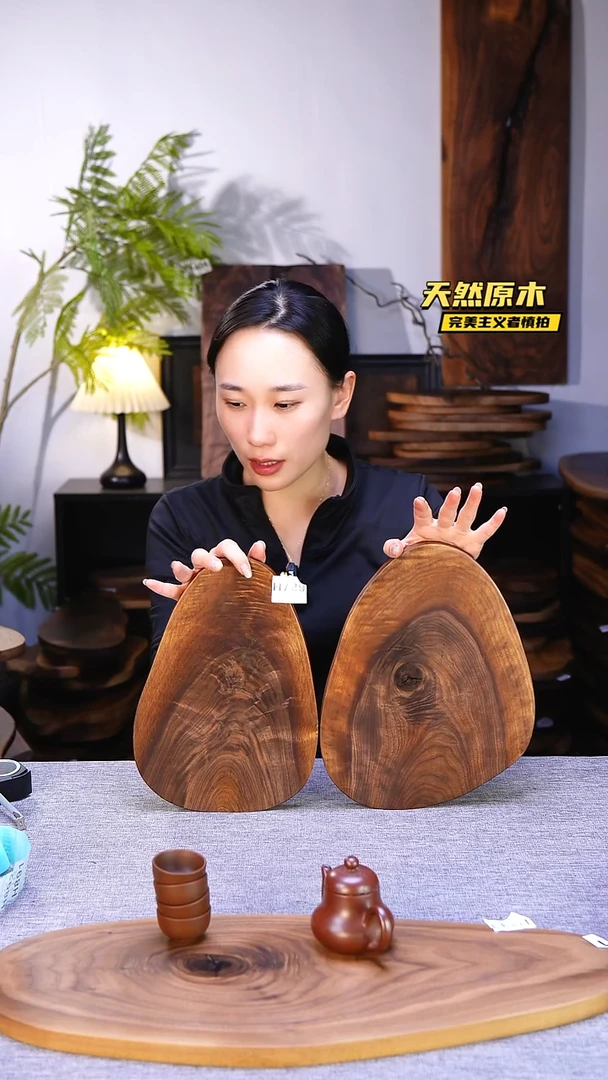 木北美黑胡桃原木.干裂疤结不属于商品质量问题完美主义者慎拍