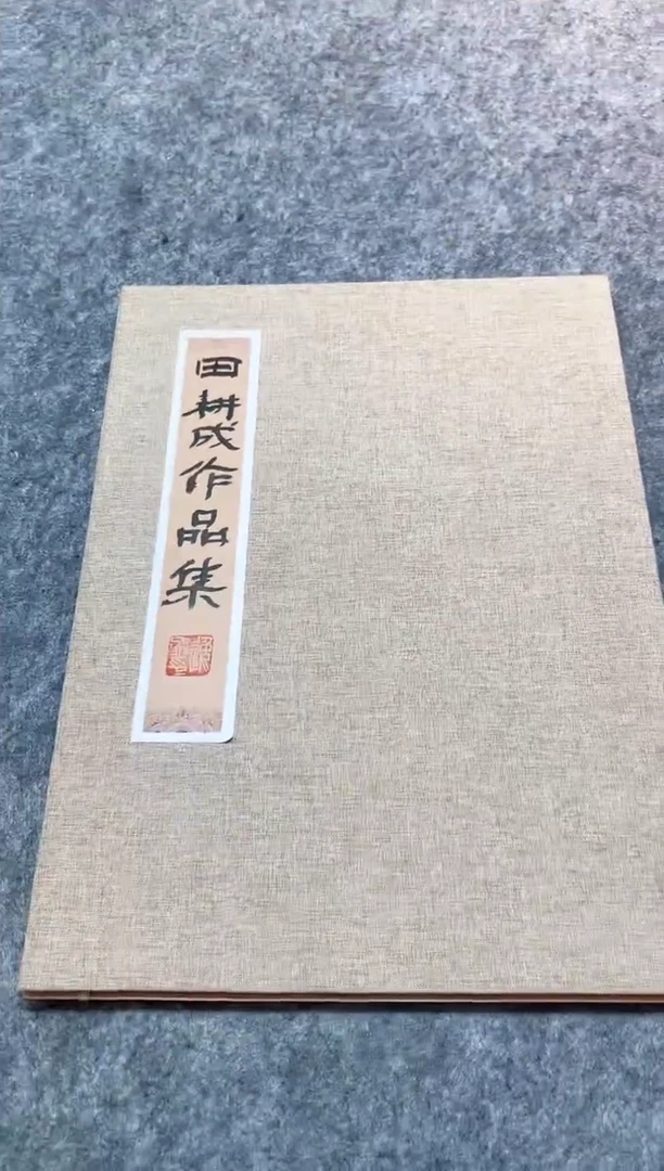 书法田耕成书法展品册页