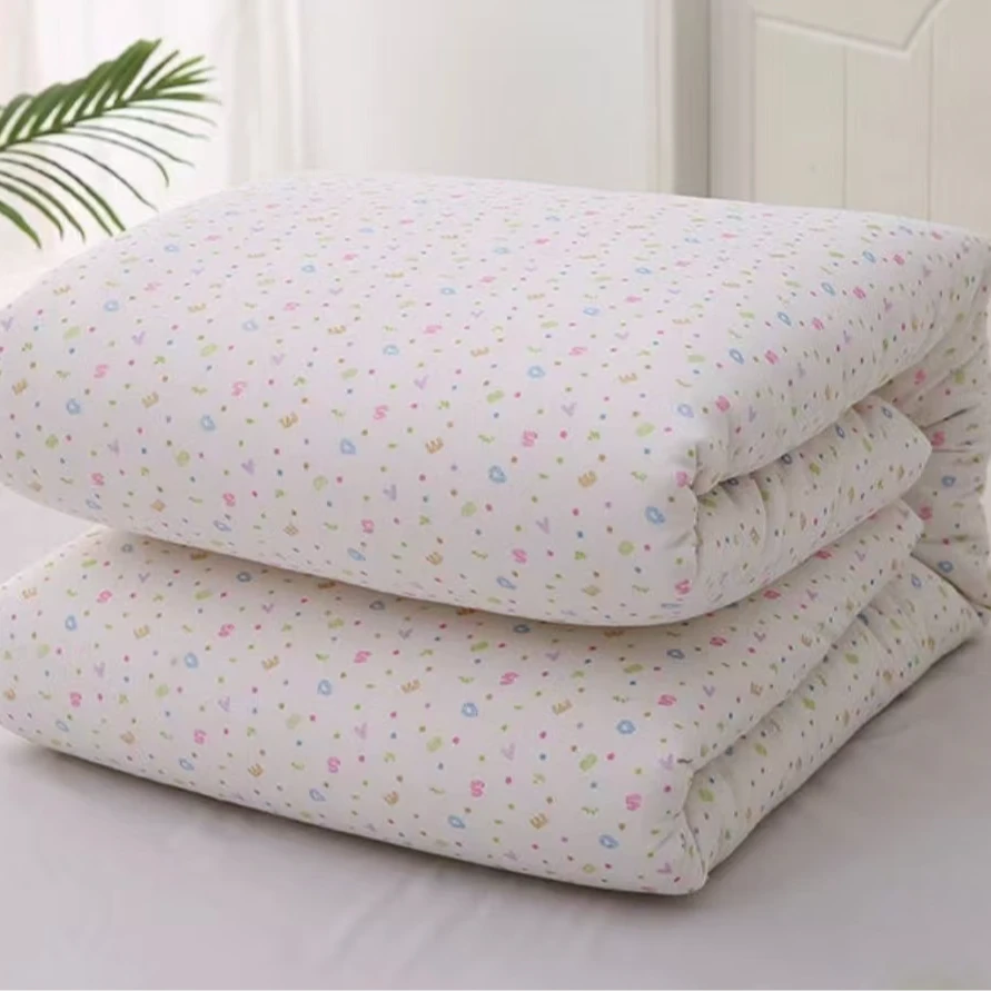 渔网纱棉花被+纱布棉被一体（套好勿洗）被子弹棉花