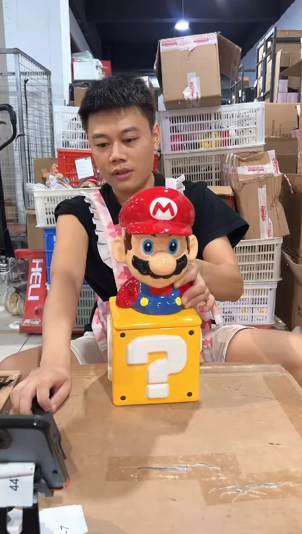 瓷片马里奥问号罐套组