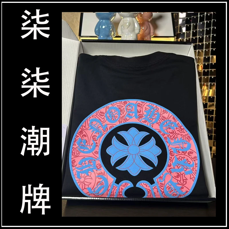 【21号】骚粉克罗纯棉重磅潮牌落肩短袖半袖T恤男夏季