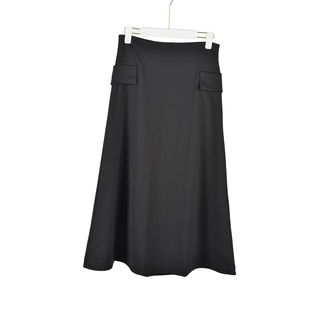 【Y专柜捡漏F-5】深圳设计女装QLC-半裙0069黑色大一码