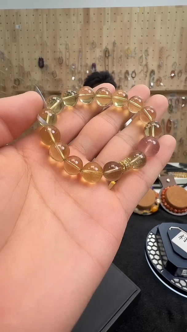 未镶嵌手链水晶村0283 约10mm