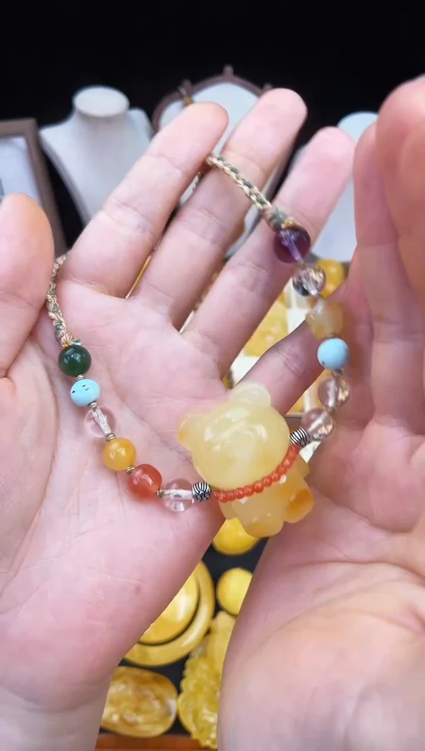 琥珀未镶嵌珠宝奇石柒月