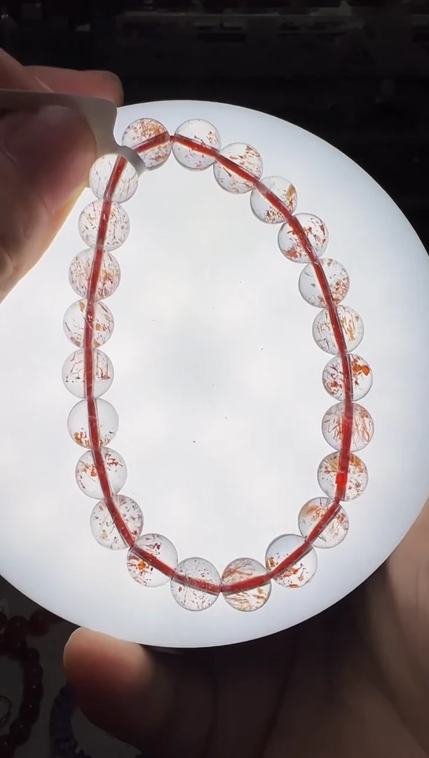 未镶嵌手串水晶金草莓手串8mm+ JP54389