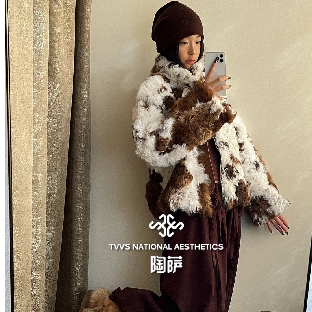 【陶萨】W067皮毛一体外套  陶萨原创民族风设计