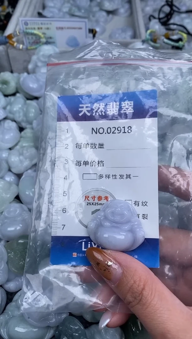 颈饰未镶嵌翡翠般*纯天然A货翡翠