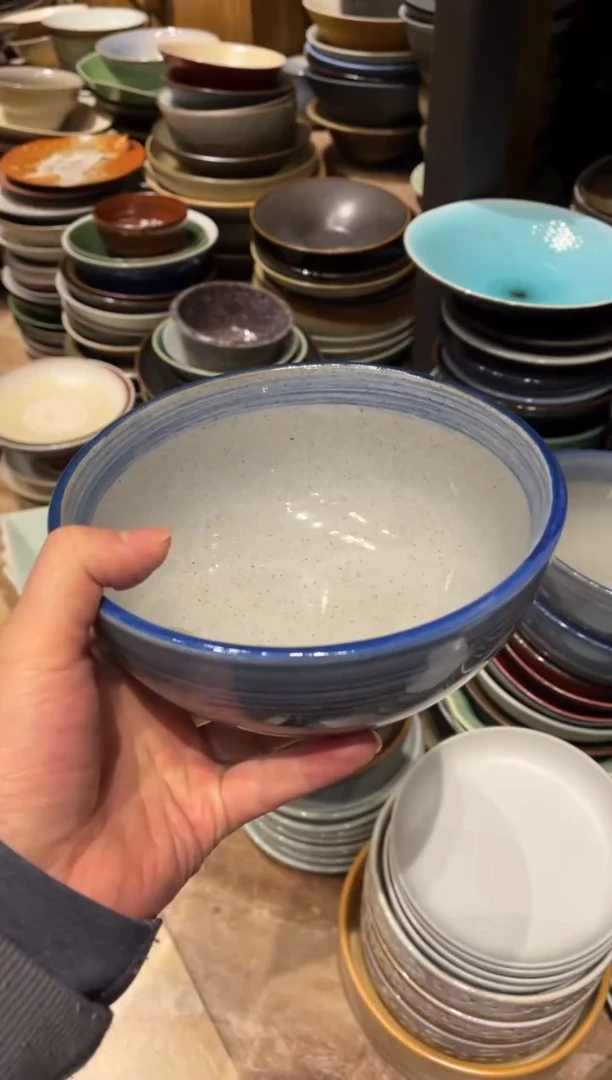 【闪购商品】瓷片420 微瑕青云面碗1个