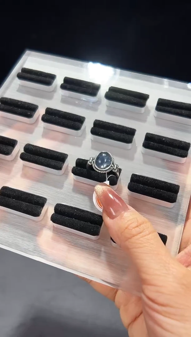 【闪购商品】水晶戒指银S925镶嵌发一（04）