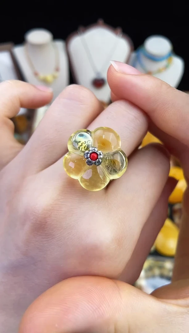 琥珀未镶嵌珠宝奇石柒月