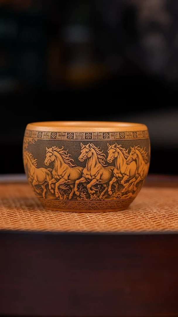 茶杯紫砂宜兴全手工紫砂杯