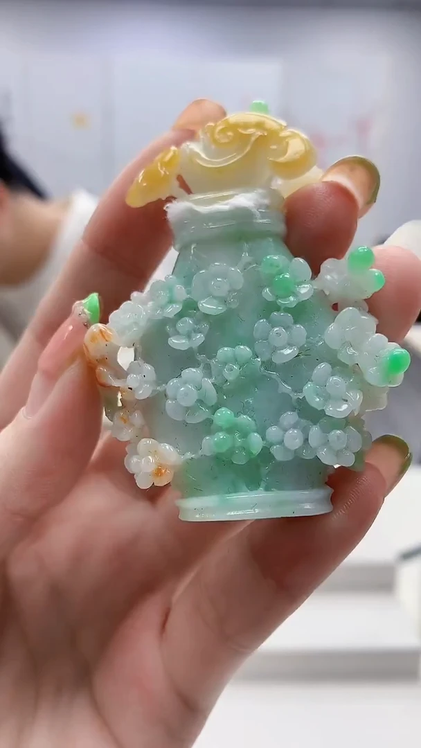 未镶嵌定制翡翠4868ry-毛货挂件180