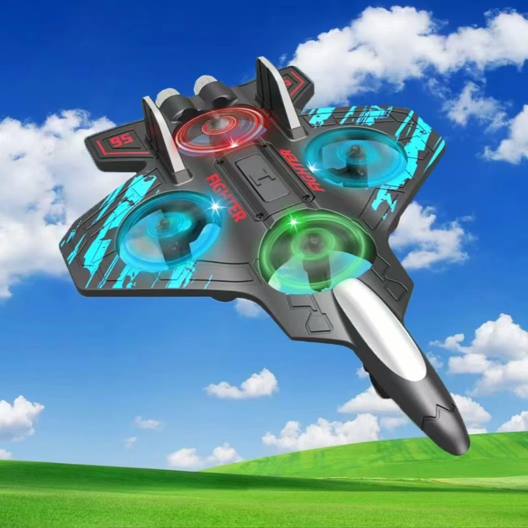 彩盒装送2节电池遥控泡沫飞机