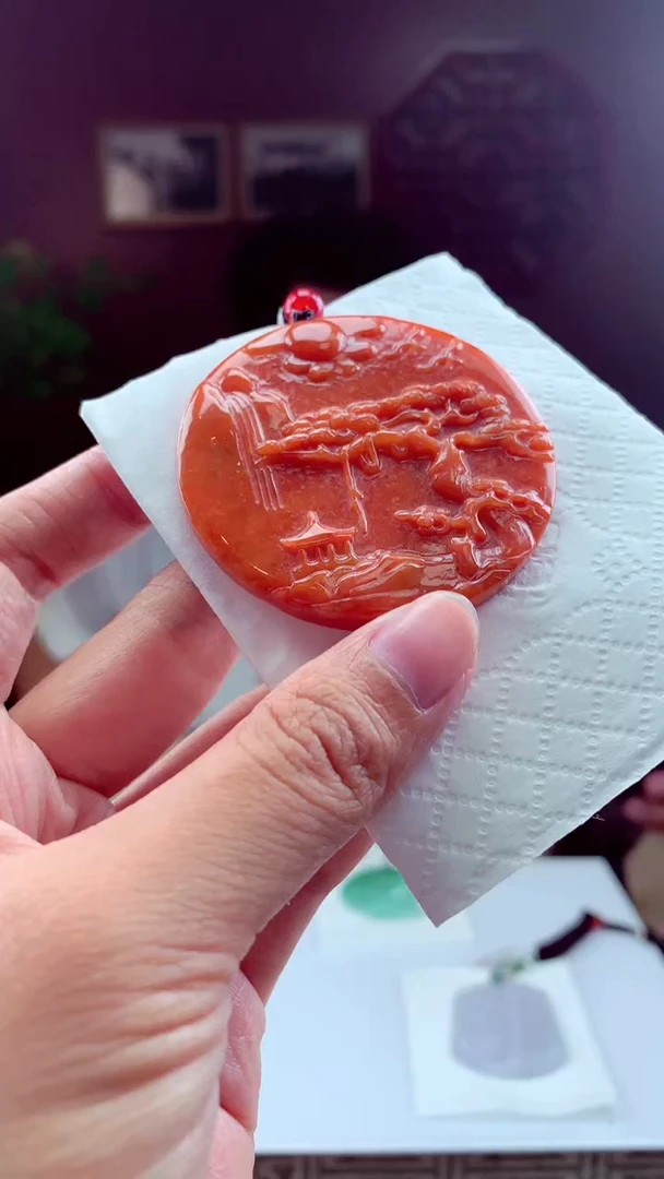 翡翠未镶嵌颈饰挂件发货（拍一发一）