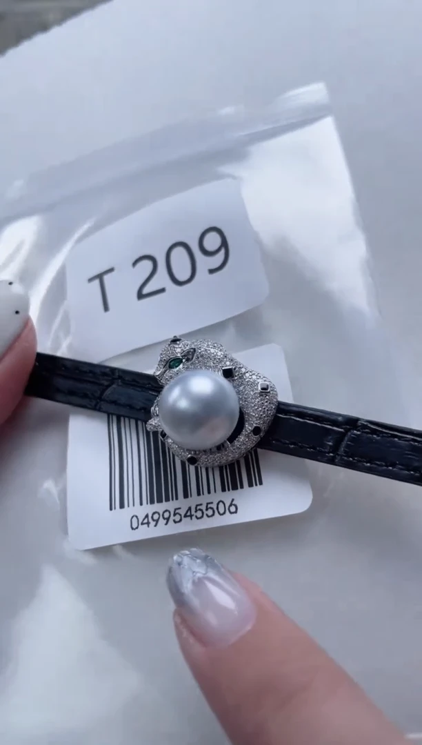 银S925镶嵌海水珍珠吊坠T209