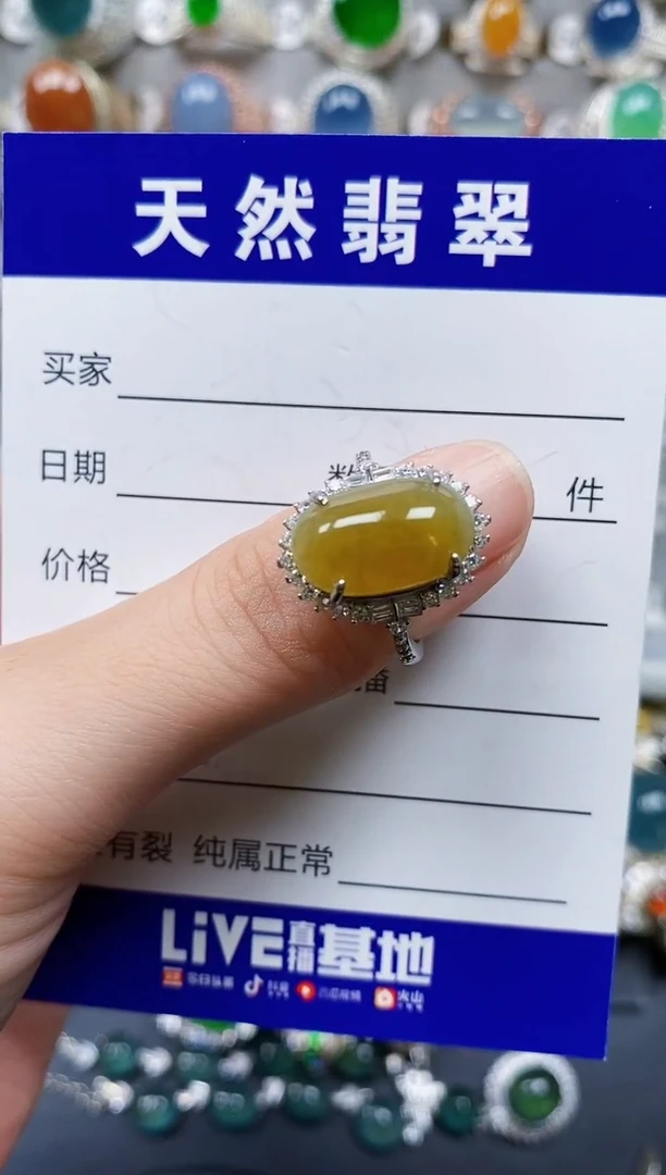 翡翠戒指银S925镶嵌600