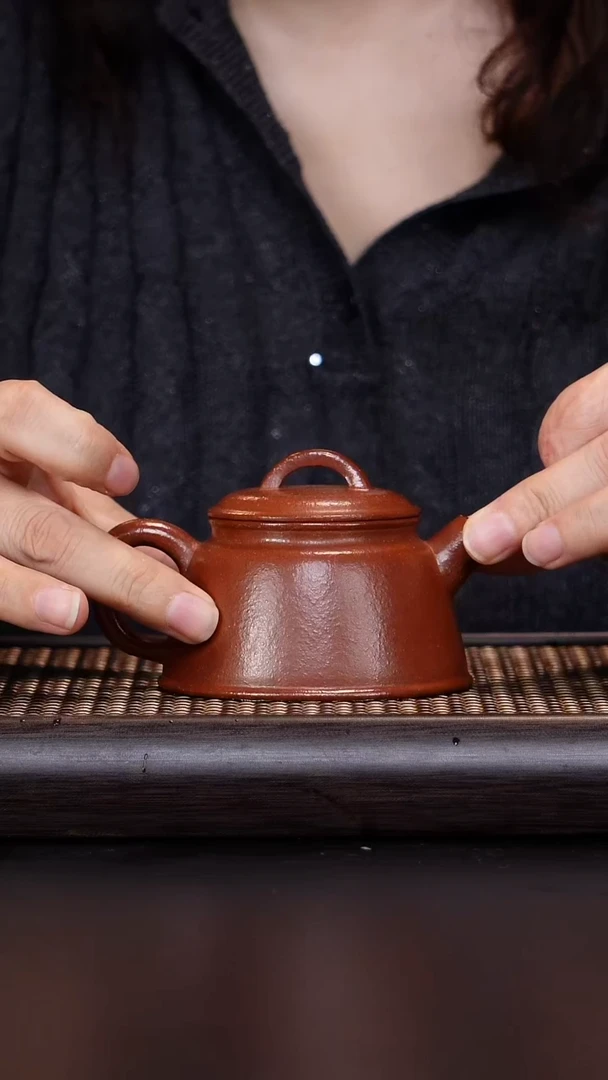 茶杯紫砂手磨矿 鱼罩壶