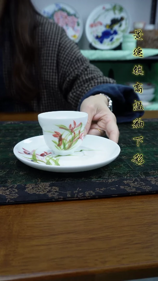 其他景德镇高温瓷（一级品玉泥碟加小葫芦杯）