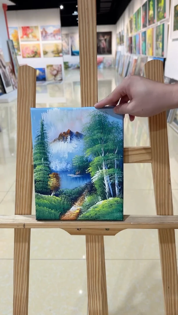 精品手绘油画作品《风景》20*25内框发