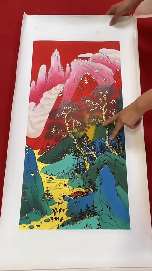 国画国画字画小姐姐真好看