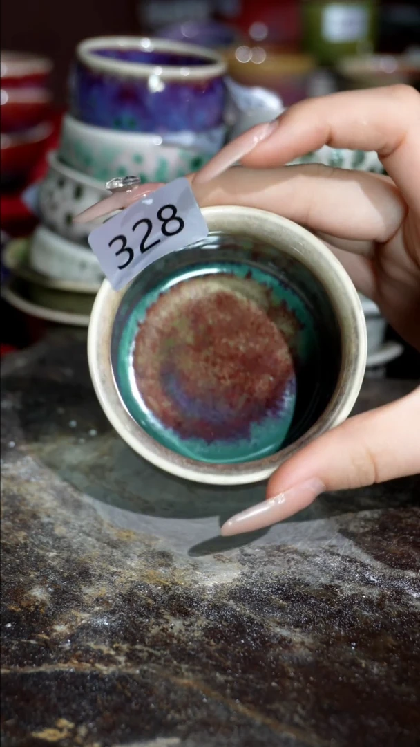 摆件精品窑变钧瓷茶器