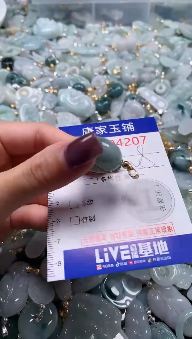 翡翠未镶嵌吊坠(不含链)4207