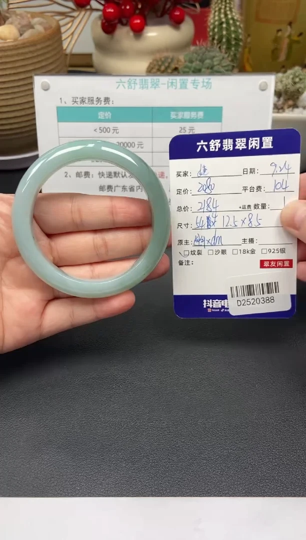未镶嵌手镯翡翠婕**喜D2520388