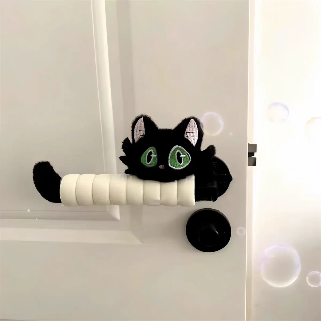 24新款猫咪门把手护套防磕碰防静电保护套子可爱创意防盗门把手套