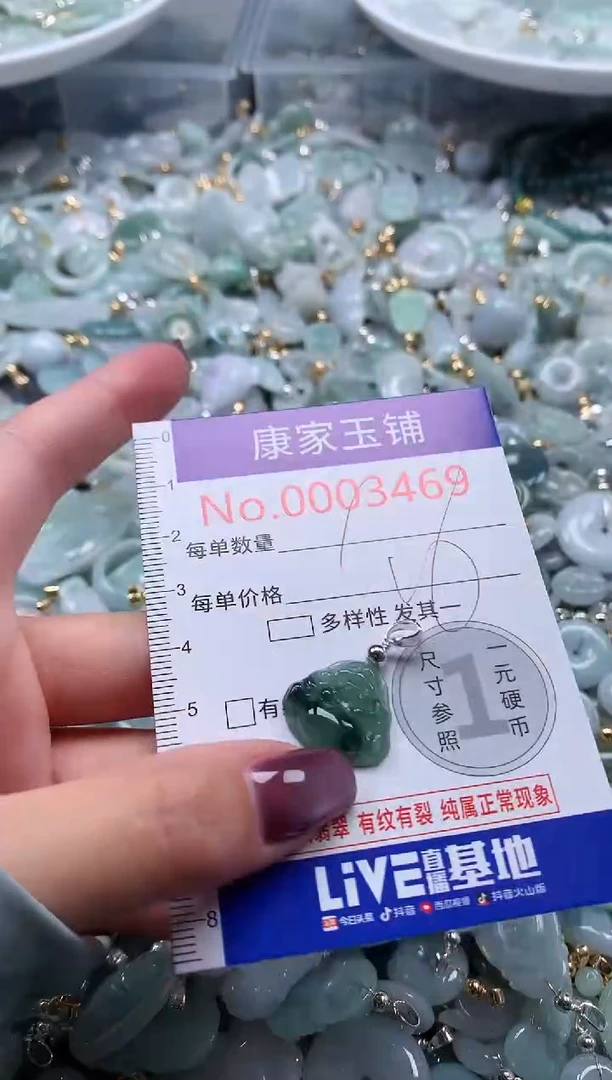 翡翠未镶嵌吊坠(不含链)3469