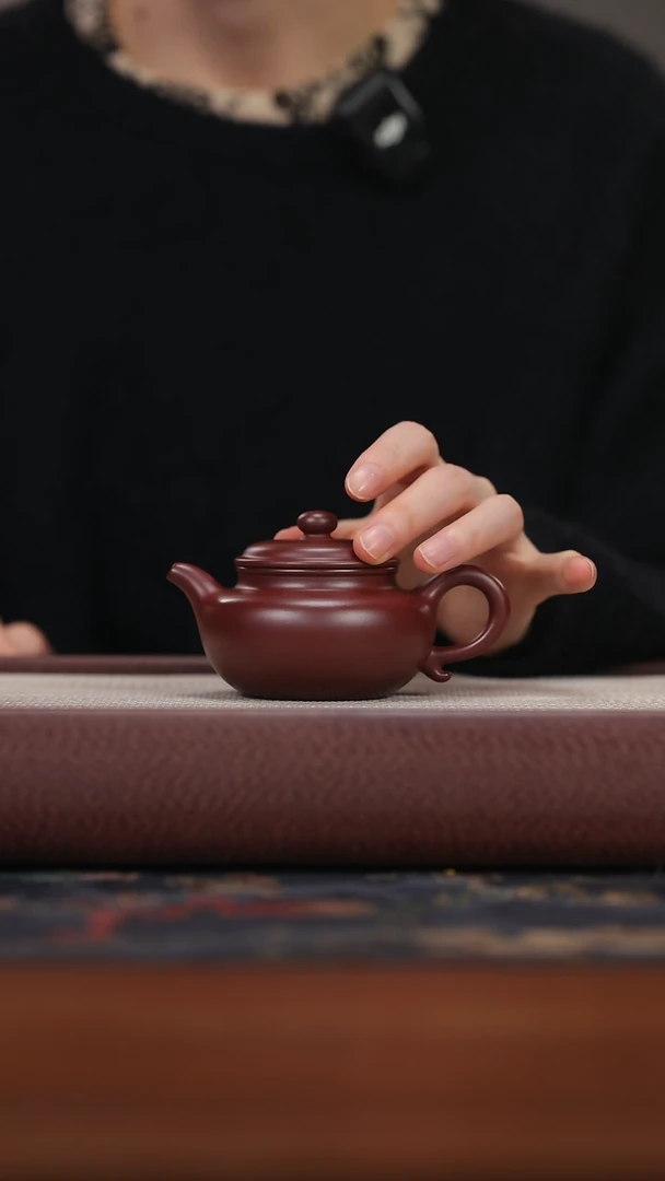 【闪购商品】紫砂茶壶HD龙血砂 仿古150cc