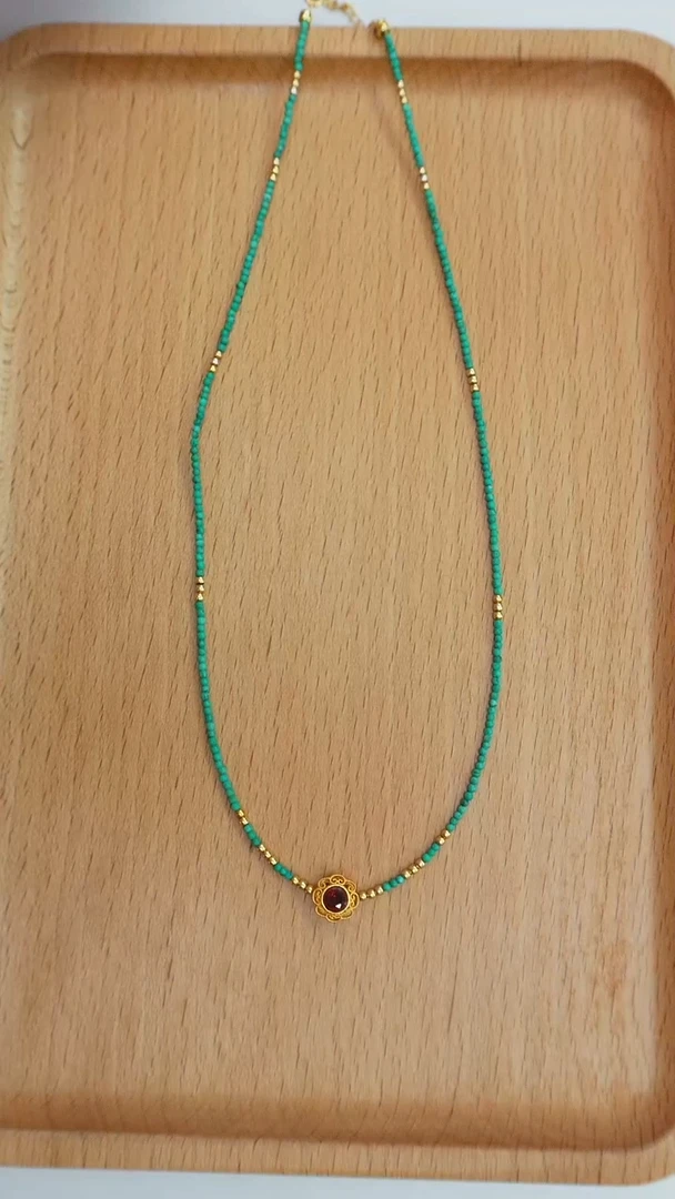 未镶嵌绿松石项链发货一件