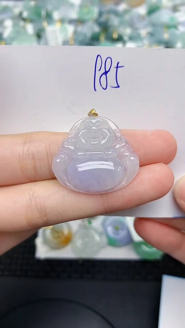 翡翠18K金镶嵌颈饰天然缅甸A货翡翠百元以上9元证书费自理