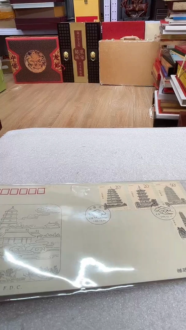 中国古塔丝绸封