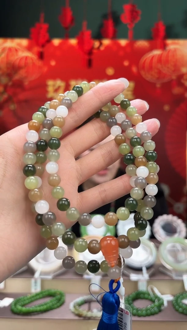 【闪购商品】和田玉项链未镶嵌卡8多宝项链