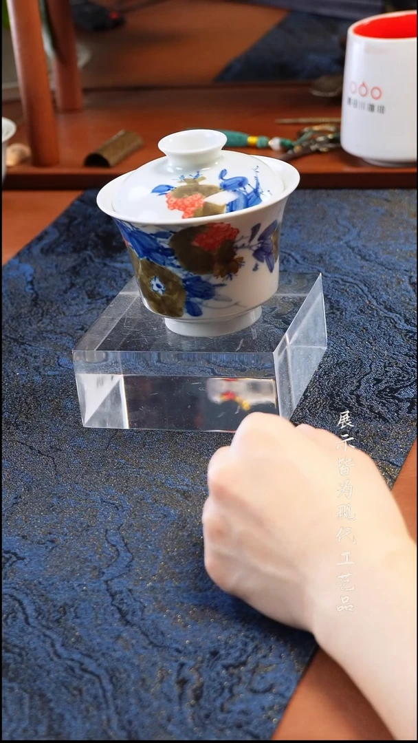 柚野福利石榴盖碗