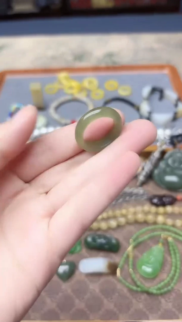 未镶嵌戒指和田玉和田玉戒指14#ZD