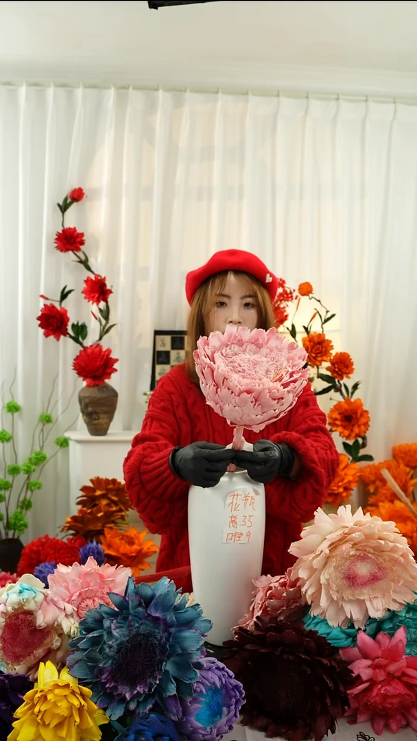 永生洋蓟 霸王花1个头甜蜜粉【叶片有伤】A10