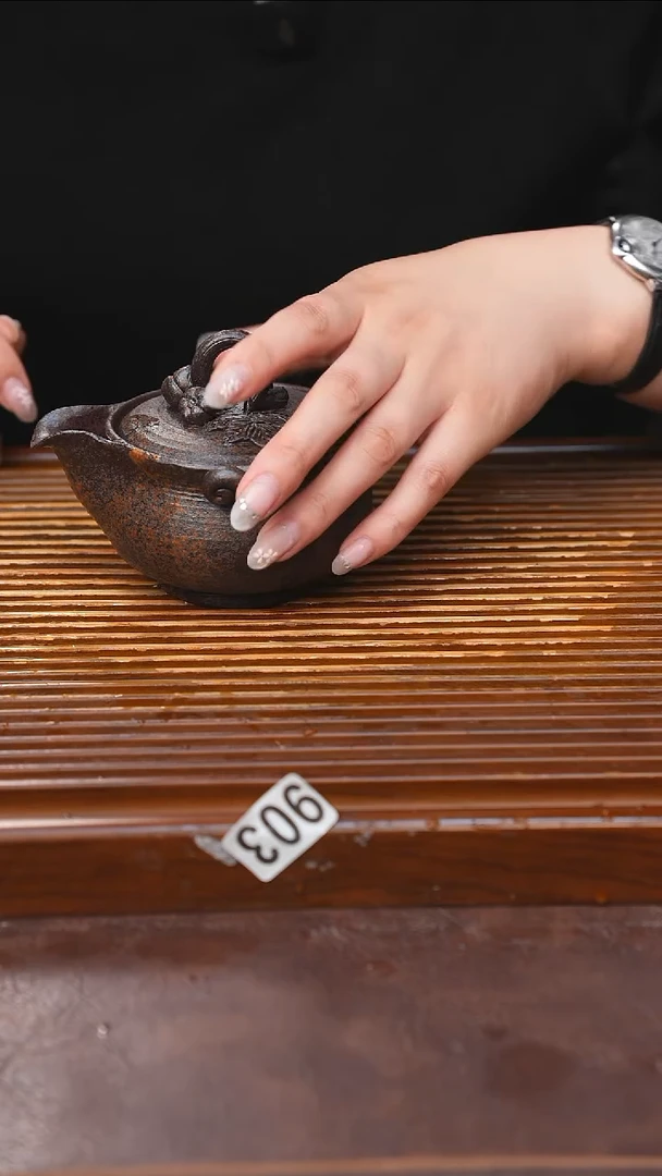 万古烧粗陶手工茶具
