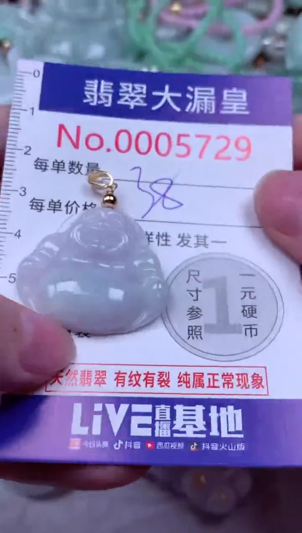吊坠(不含链)未镶嵌翡翠5729