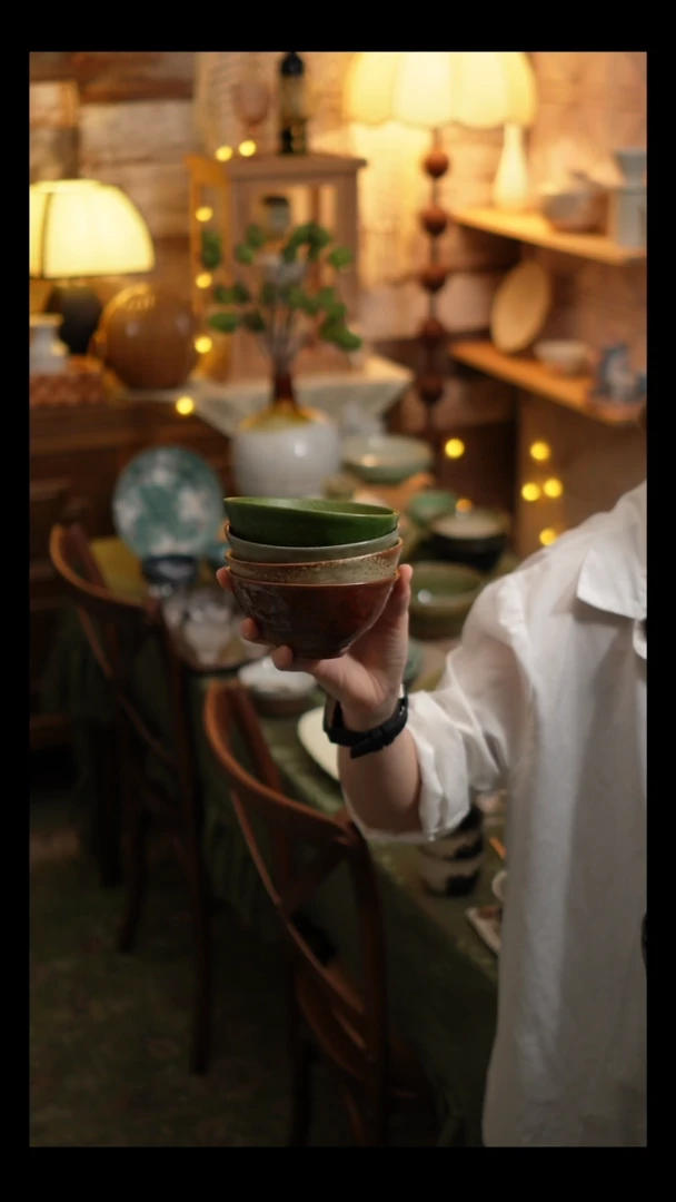 瓷片雾里工作室 饭碗一套