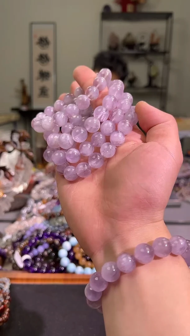 【闪购商品】发晶手串未镶嵌12+mm紫兔毛手串（多样性发其一）