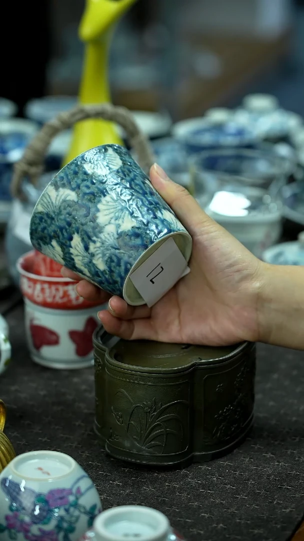 开仓千款景德镇手绘茶具放漏