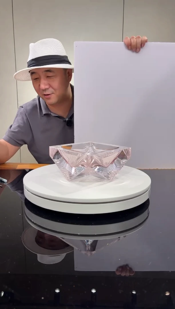 摆件四方水晶琉璃烟灰缸